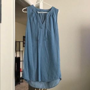 Blue denim dress